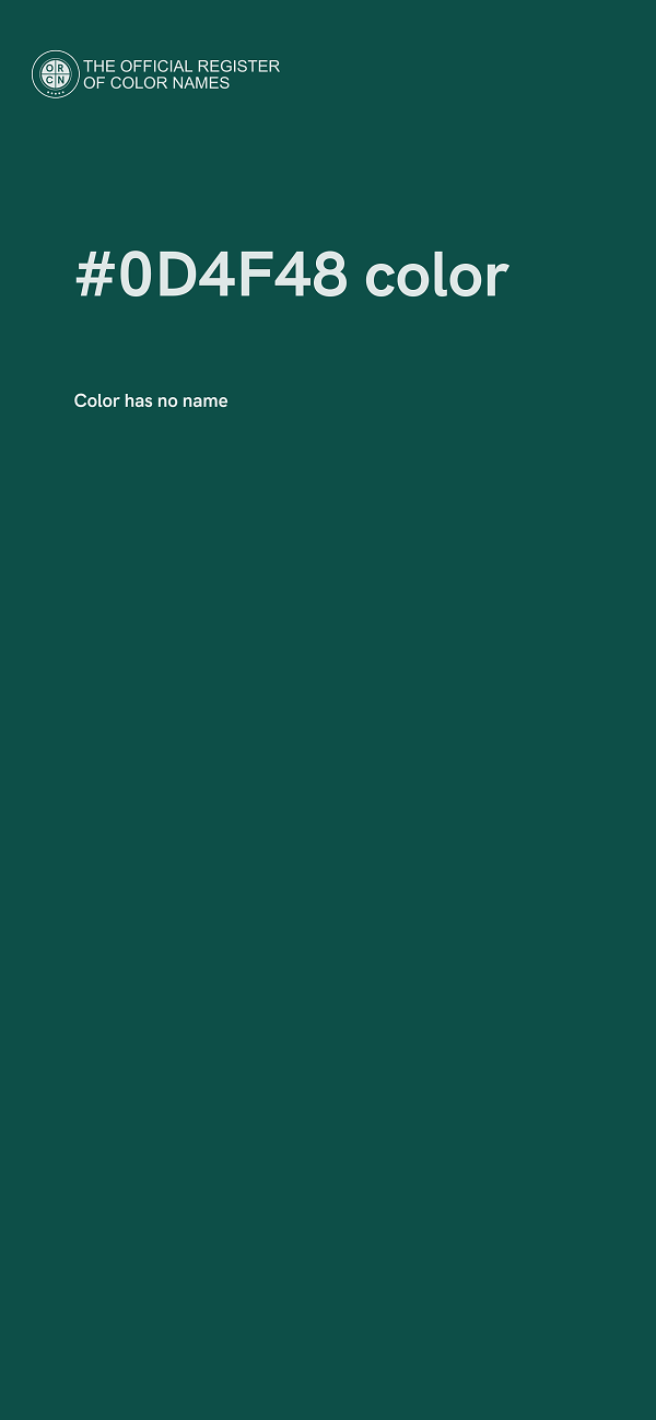 #0D4F48 color image