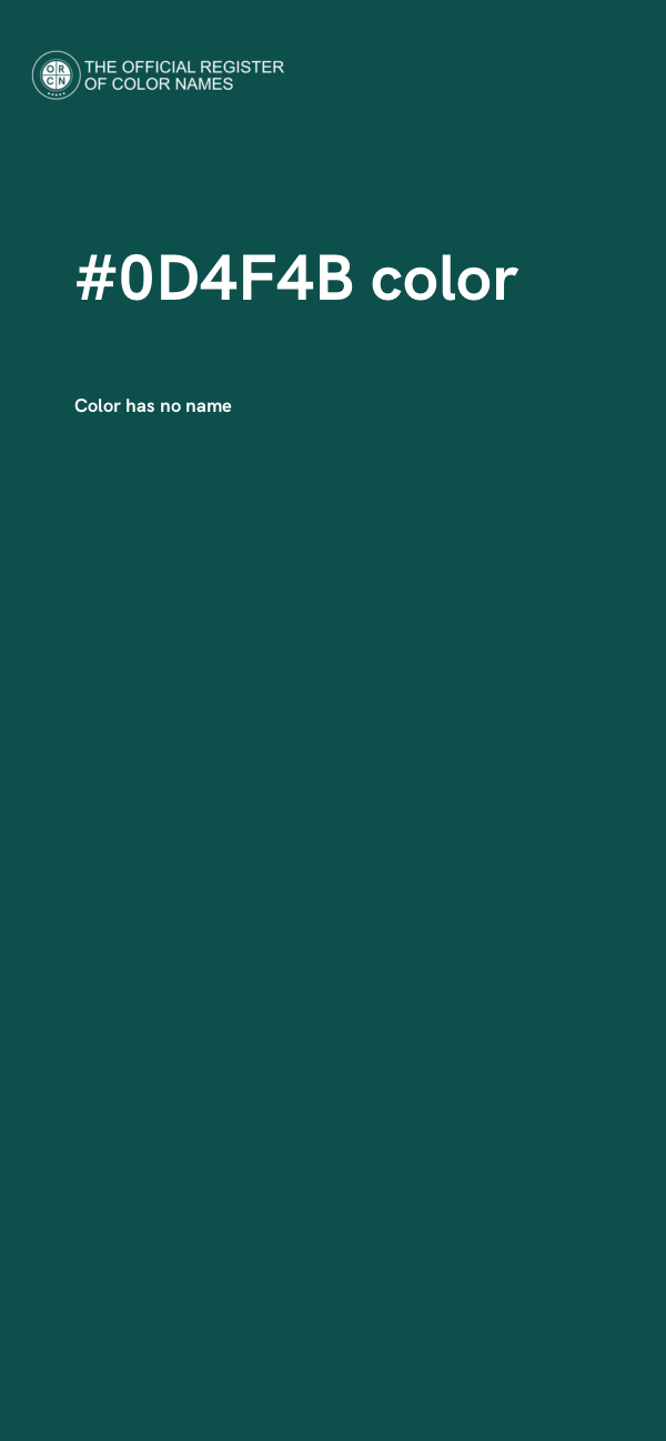 #0D4F4B color image