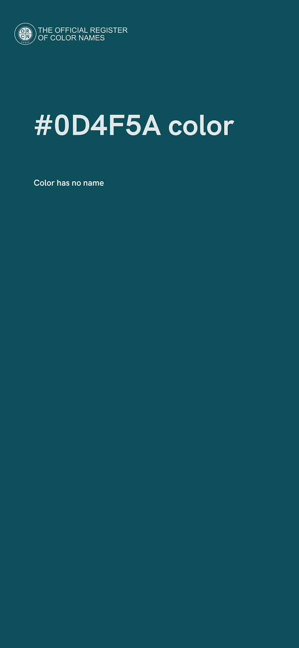 #0D4F5A color image