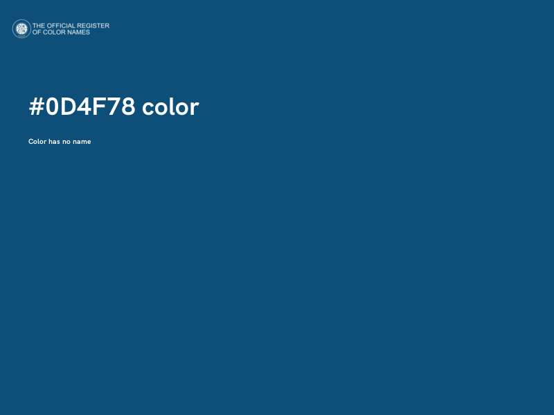 #0D4F78 color image