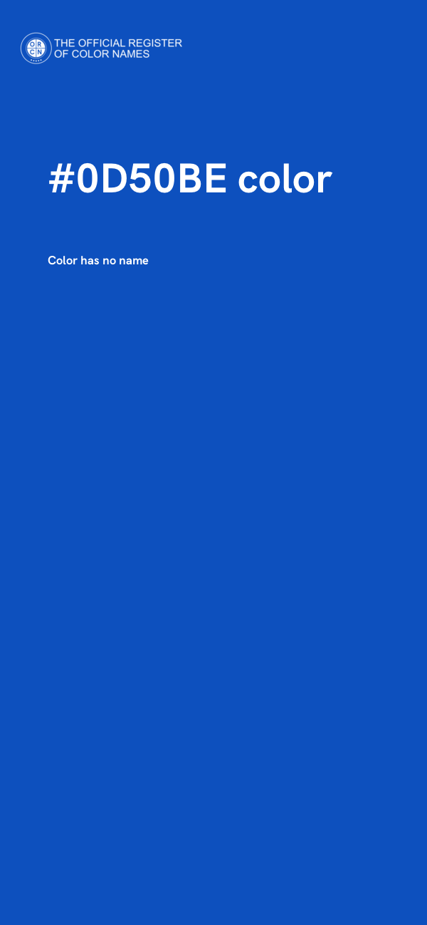#0D50BE color image