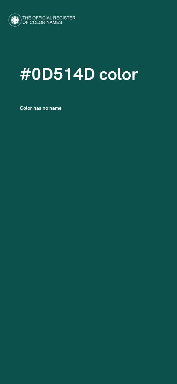 #0D514D color image