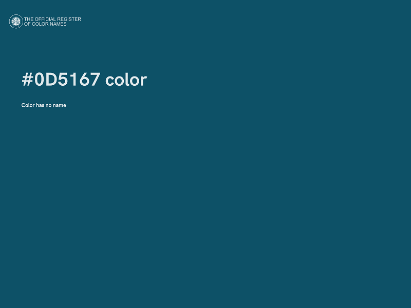 #0D5167 color image