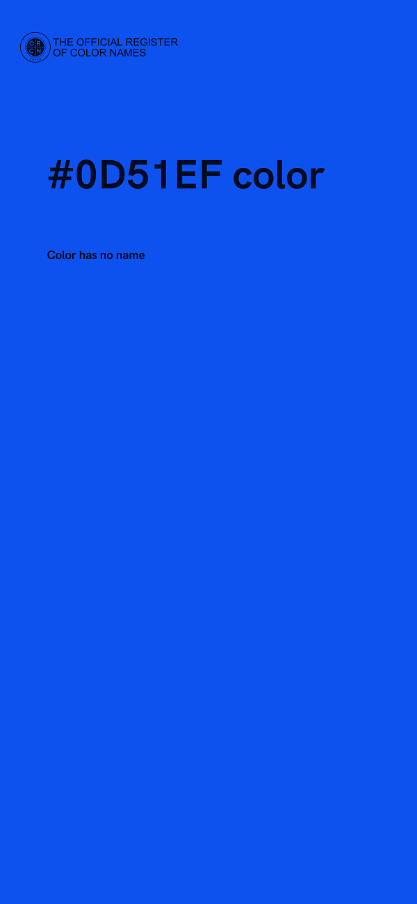 #0D51EF color image