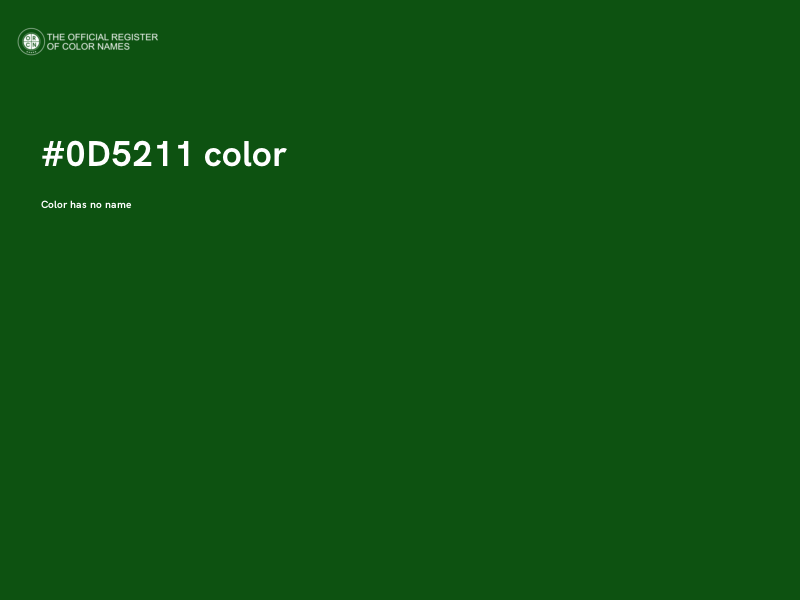 #0D5211 color image