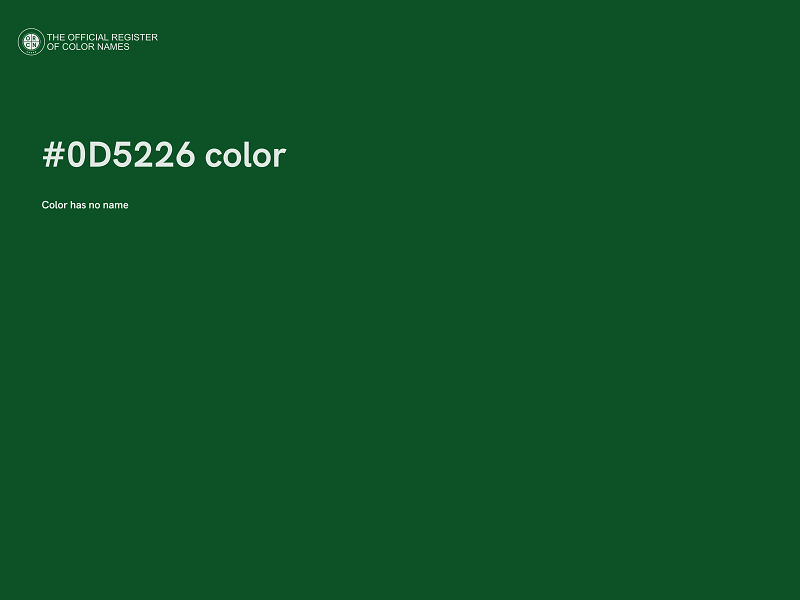 #0D5226 color image