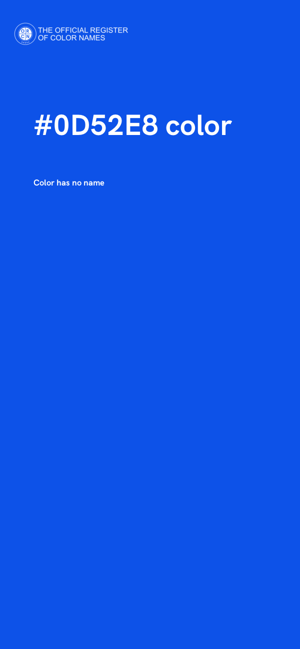 #0D52E8 color image