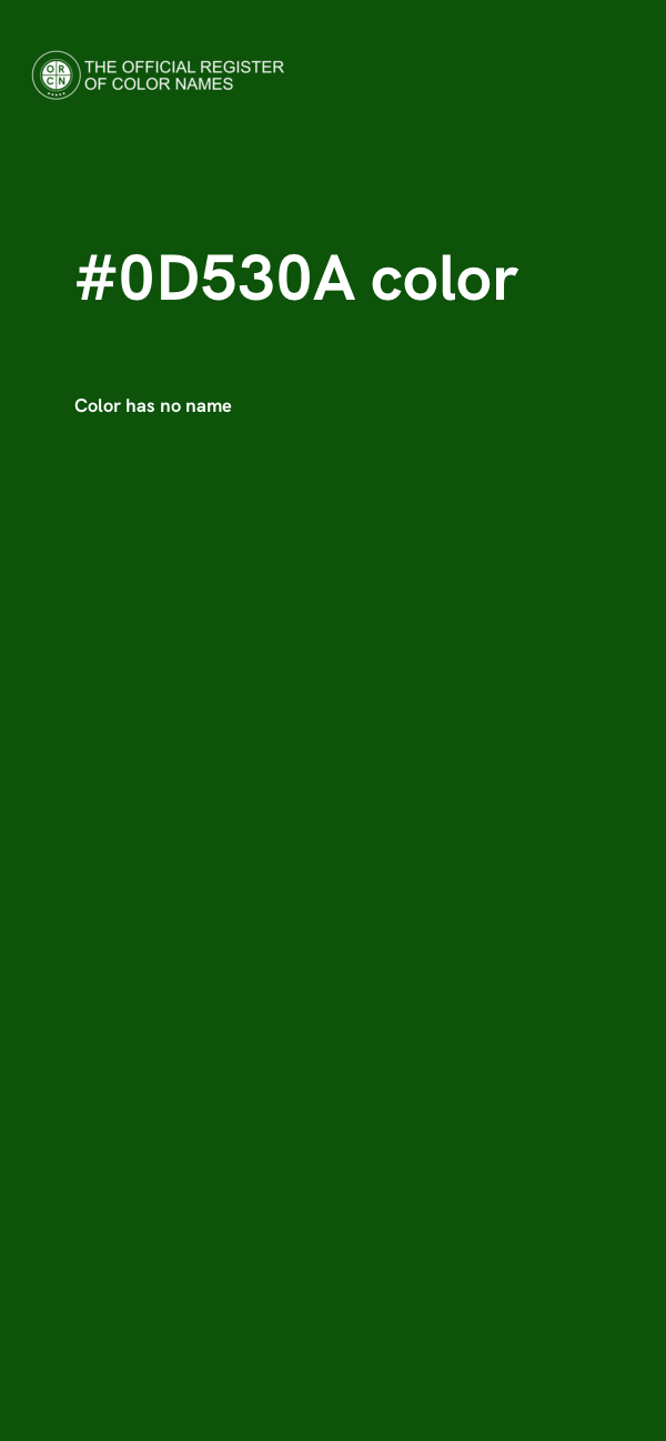 #0D530A color image
