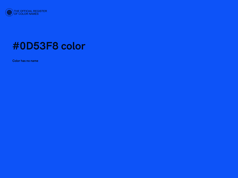 #0D53F8 color image