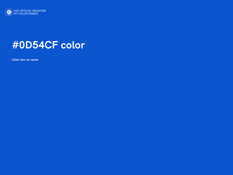 #0D54CF color image