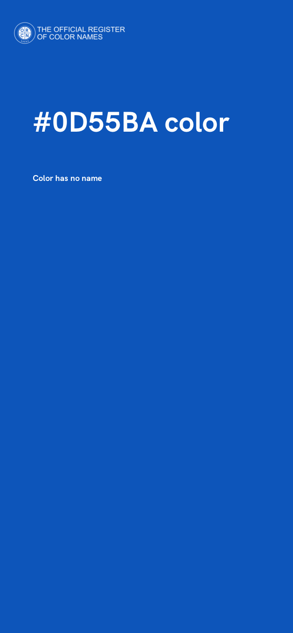#0D55BA color image