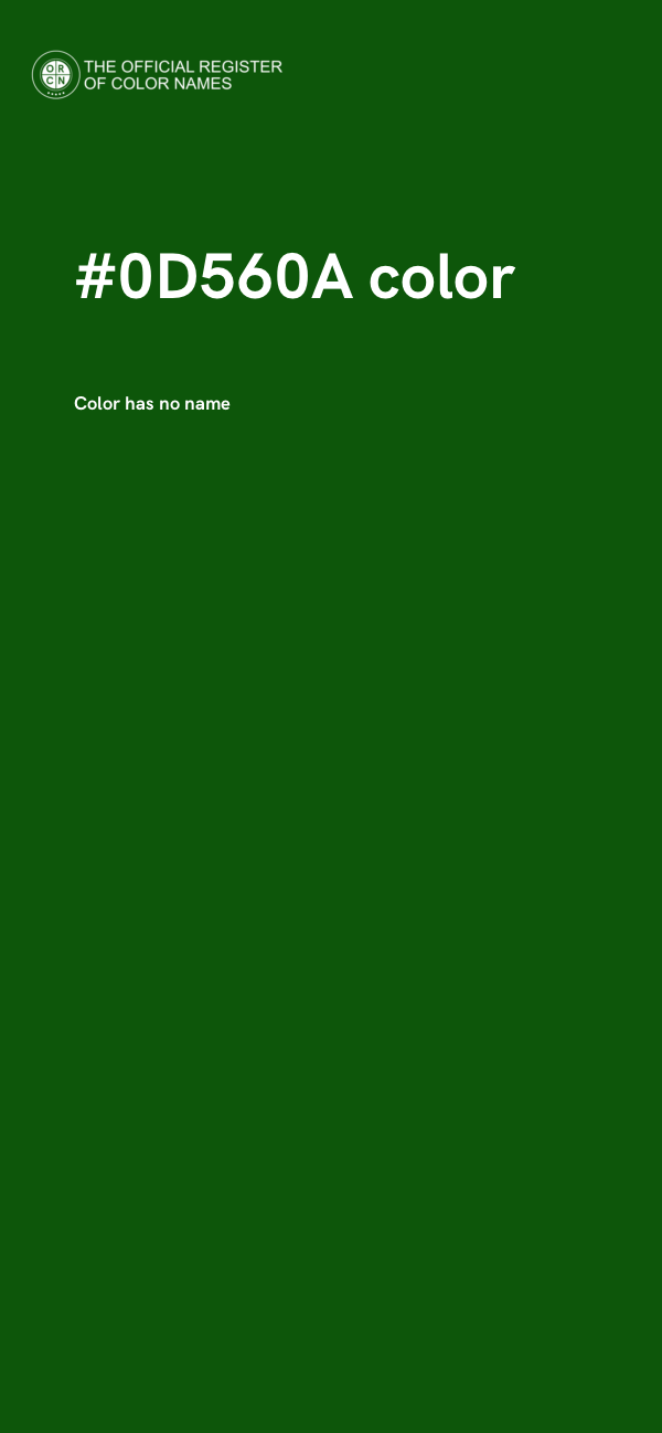 #0D560A color image