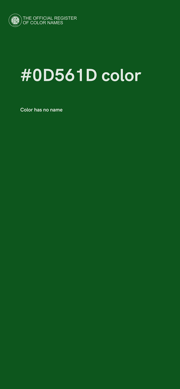 #0D561D color image