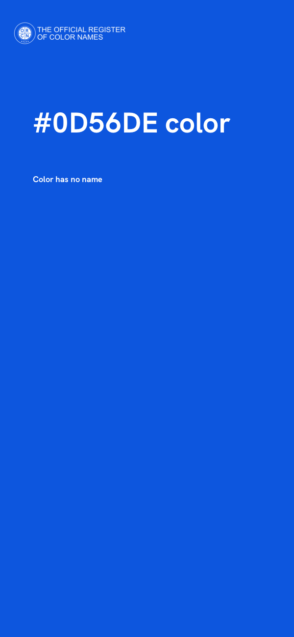 #0D56DE color image