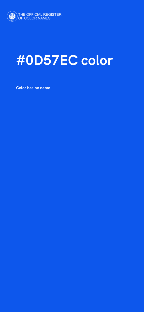 #0D57EC color image