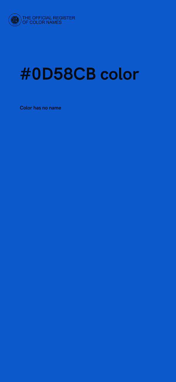 #0D58CB color image