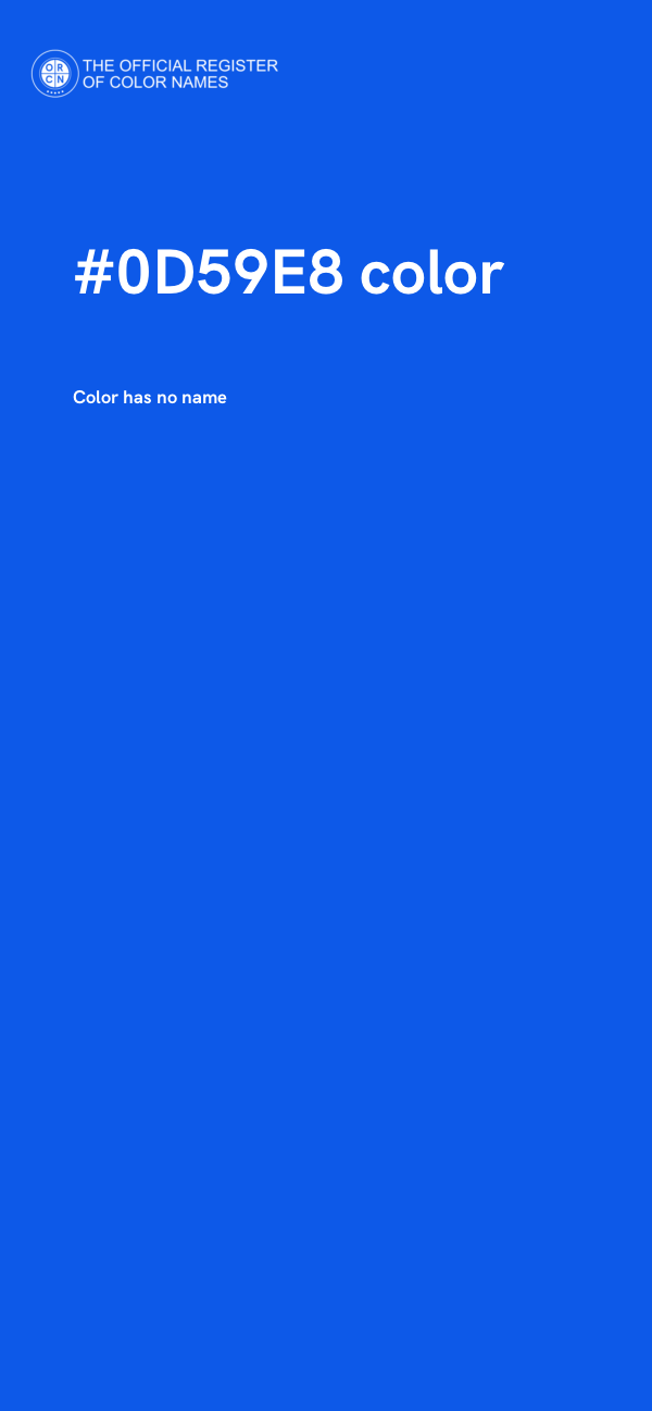 #0D59E8 color image