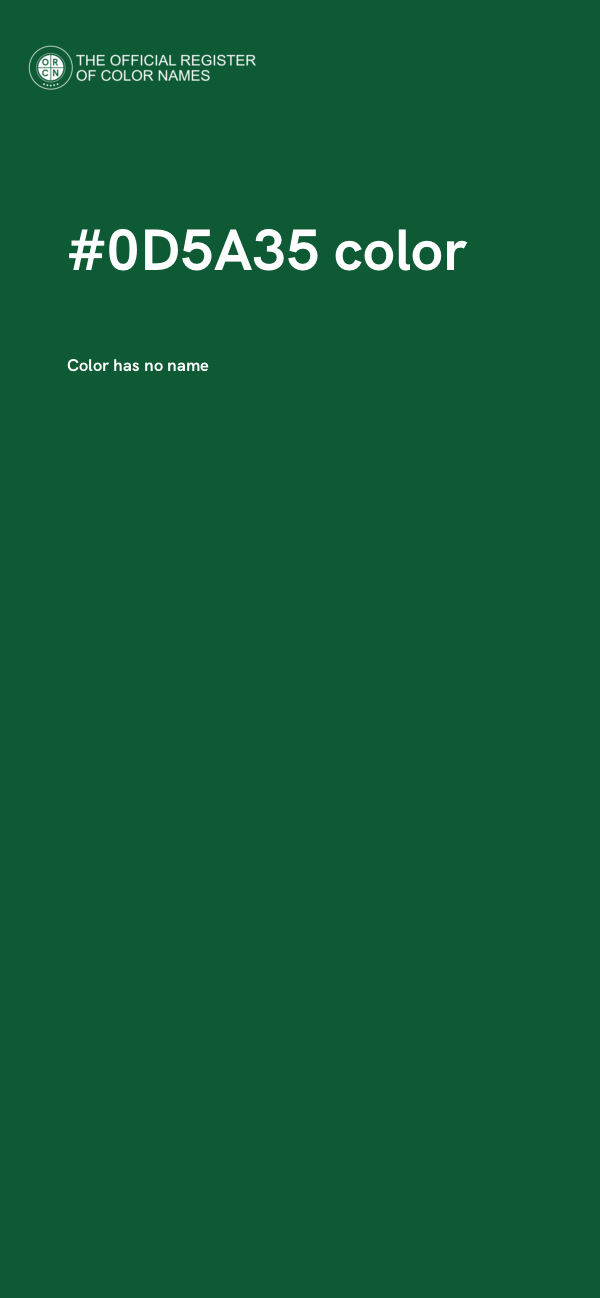 #0D5A35 color image