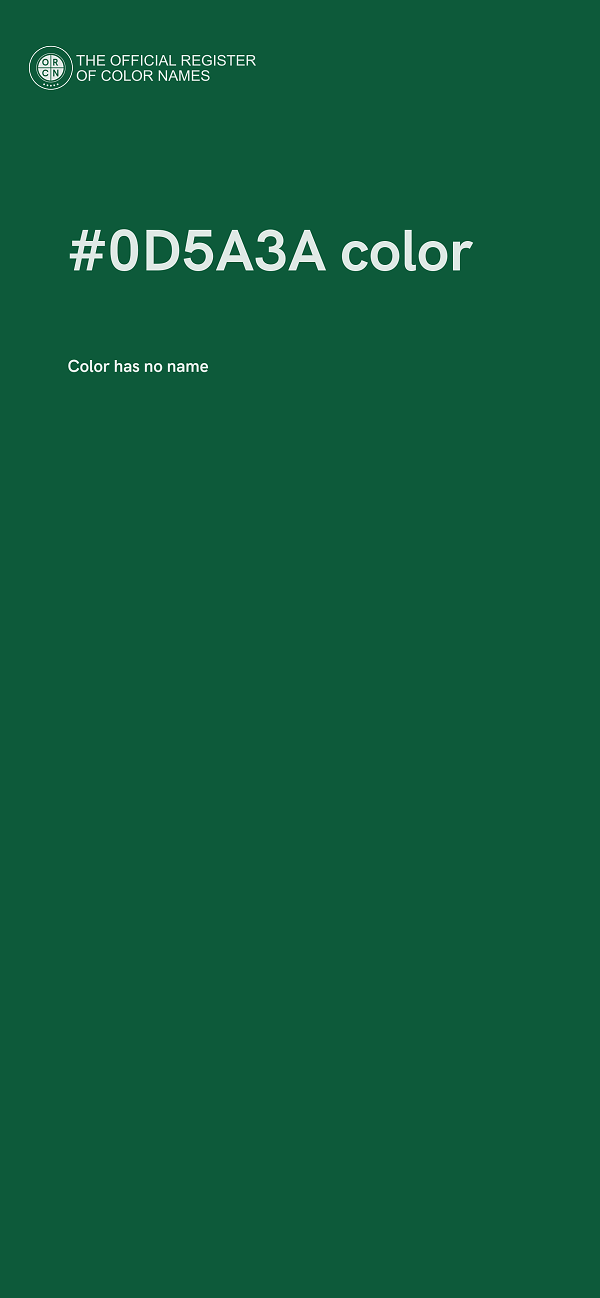 #0D5A3A color image