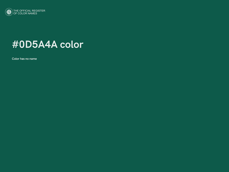 #0D5A4A color image