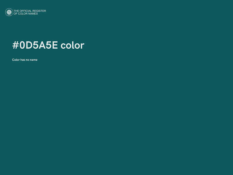 #0D5A5E color image