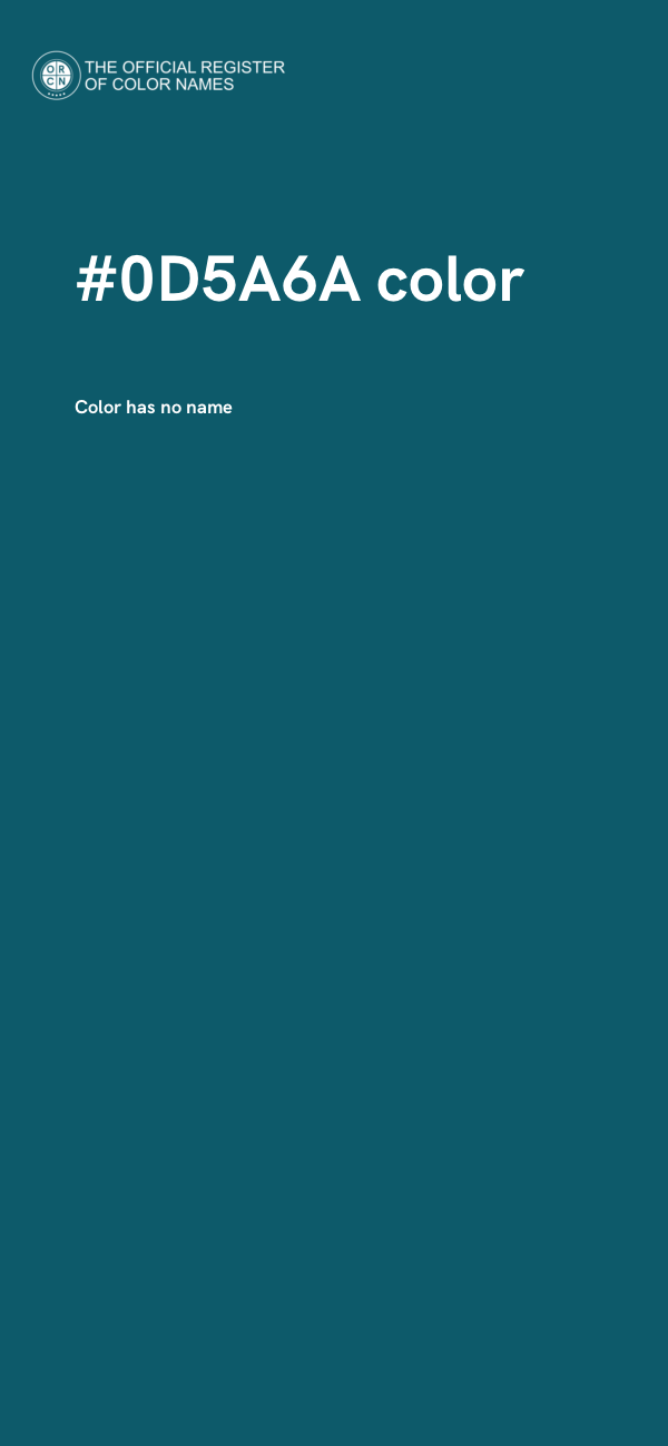 #0D5A6A color image