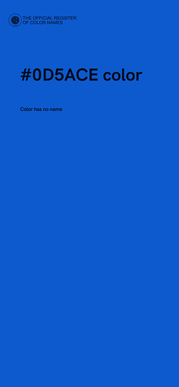 #0D5ACE color image