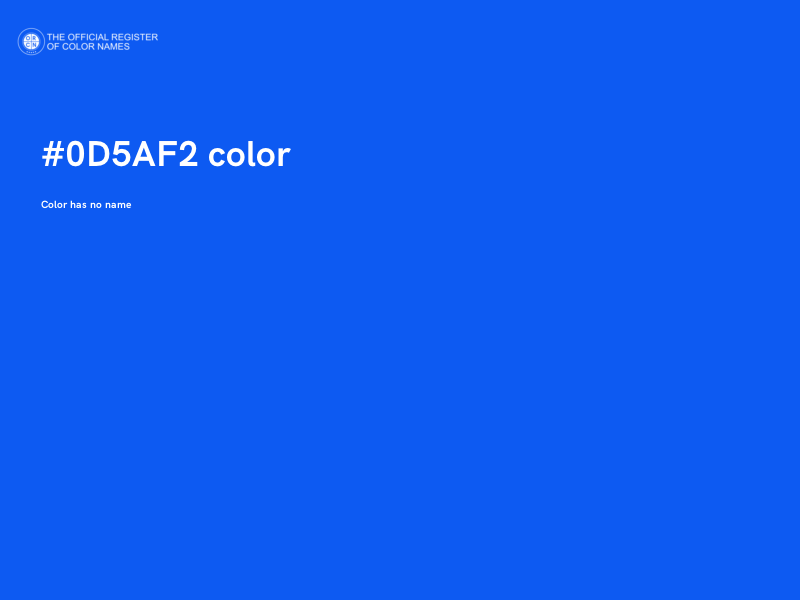#0D5AF2 color image