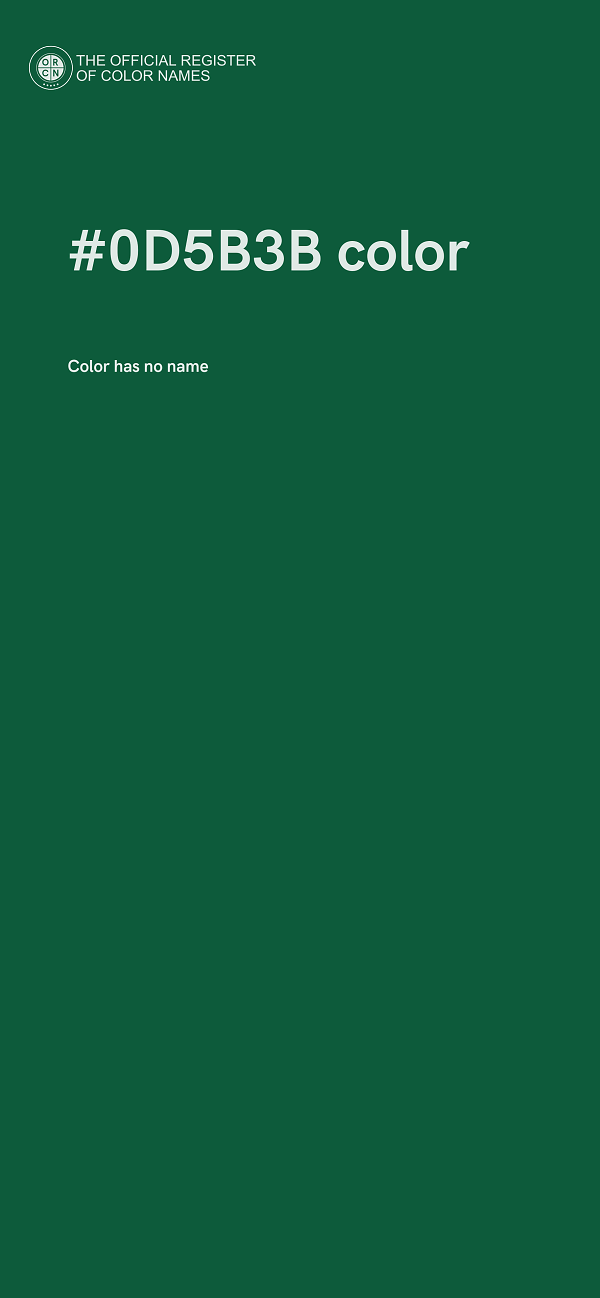 #0D5B3B color image