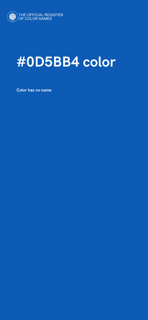#0D5BB4 color image