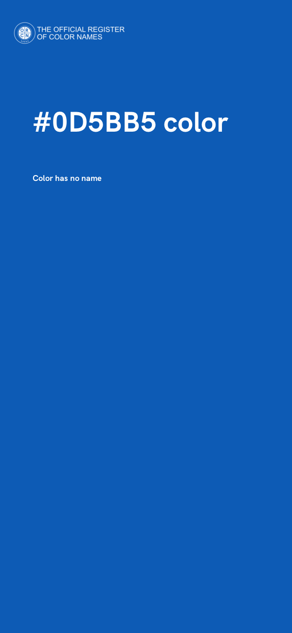 #0D5BB5 color image