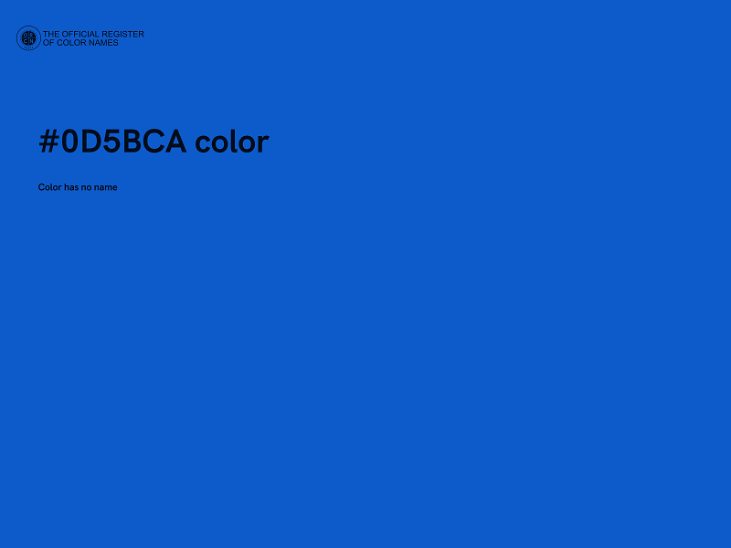 #0D5BCA color image