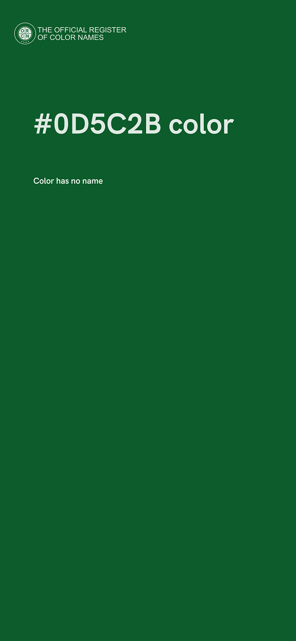 #0D5C2B color image