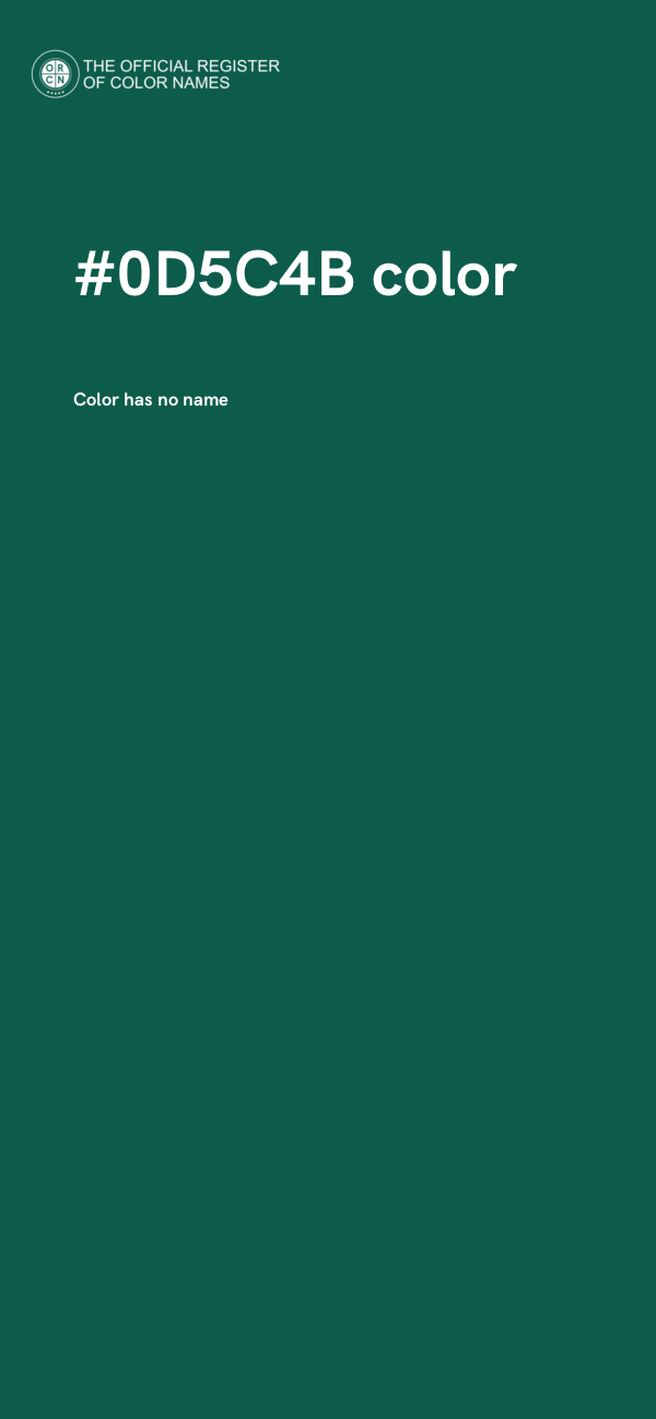 #0D5C4B color image