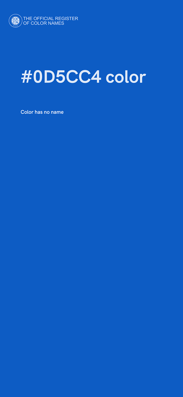 #0D5CC4 color image