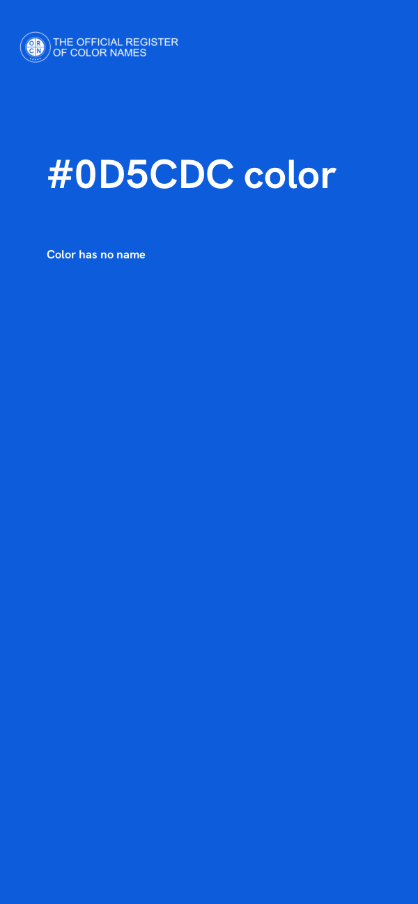 #0D5CDC color image