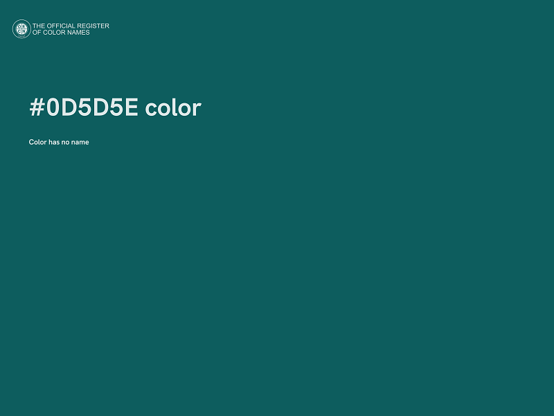 #0D5D5E color image