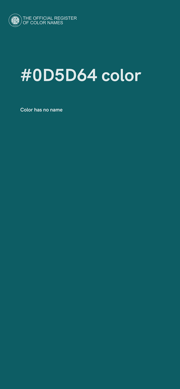 #0D5D64 color image