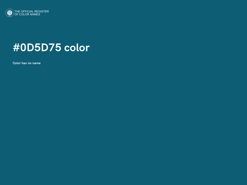 #0D5D75 color image