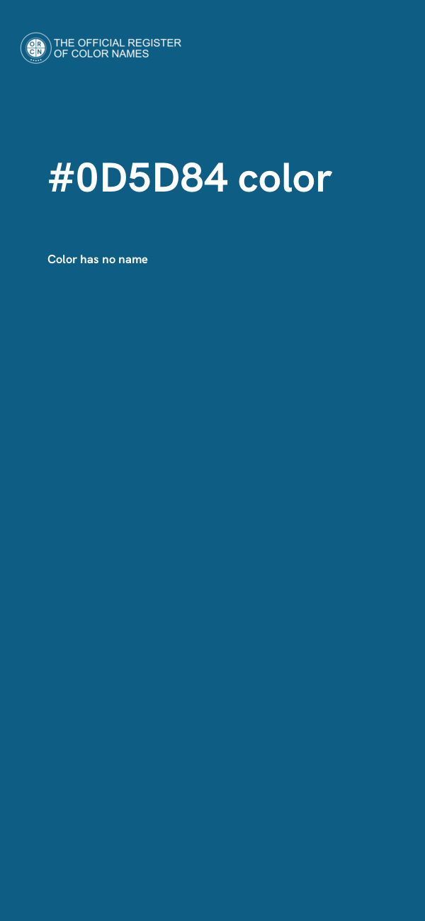 #0D5D84 color image