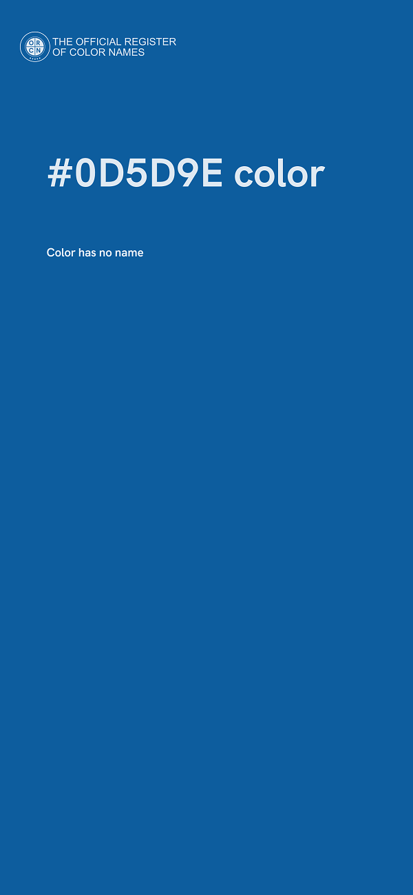 #0D5D9E color image