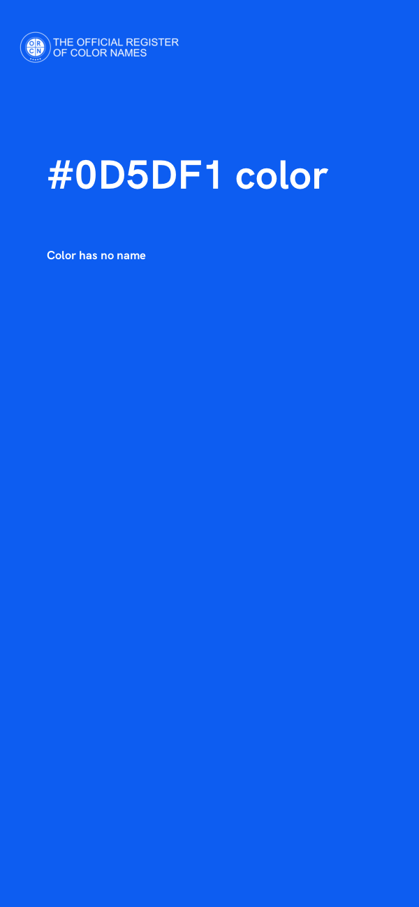 #0D5DF1 color image