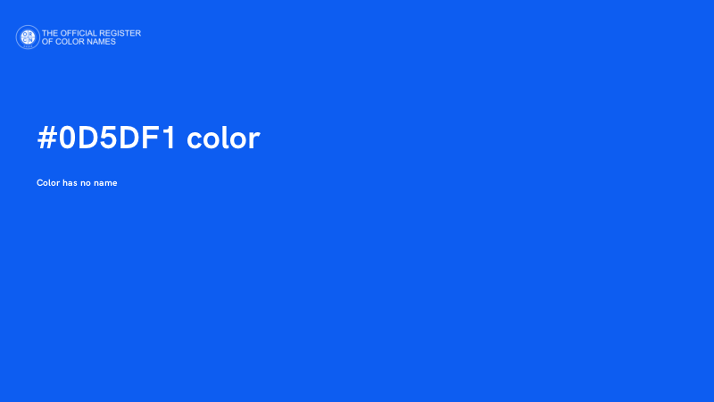 #0D5DF1 color image