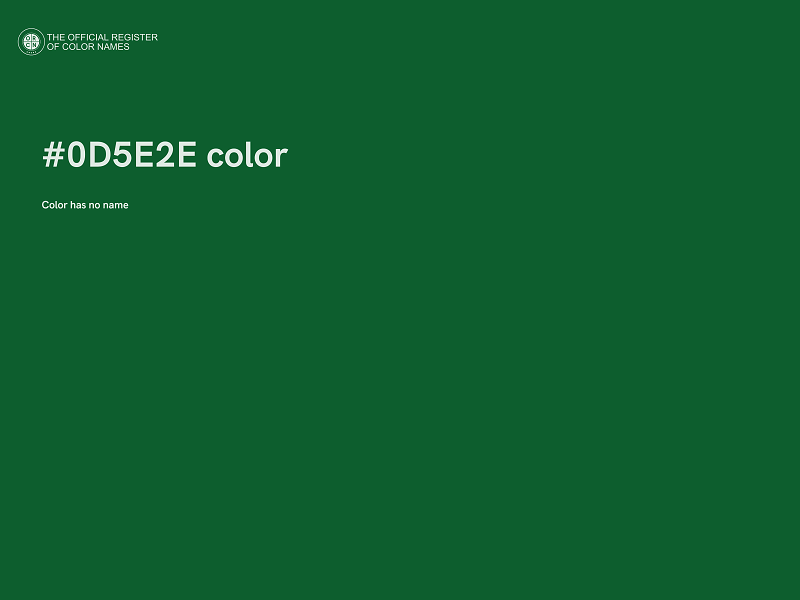 #0D5E2E color image