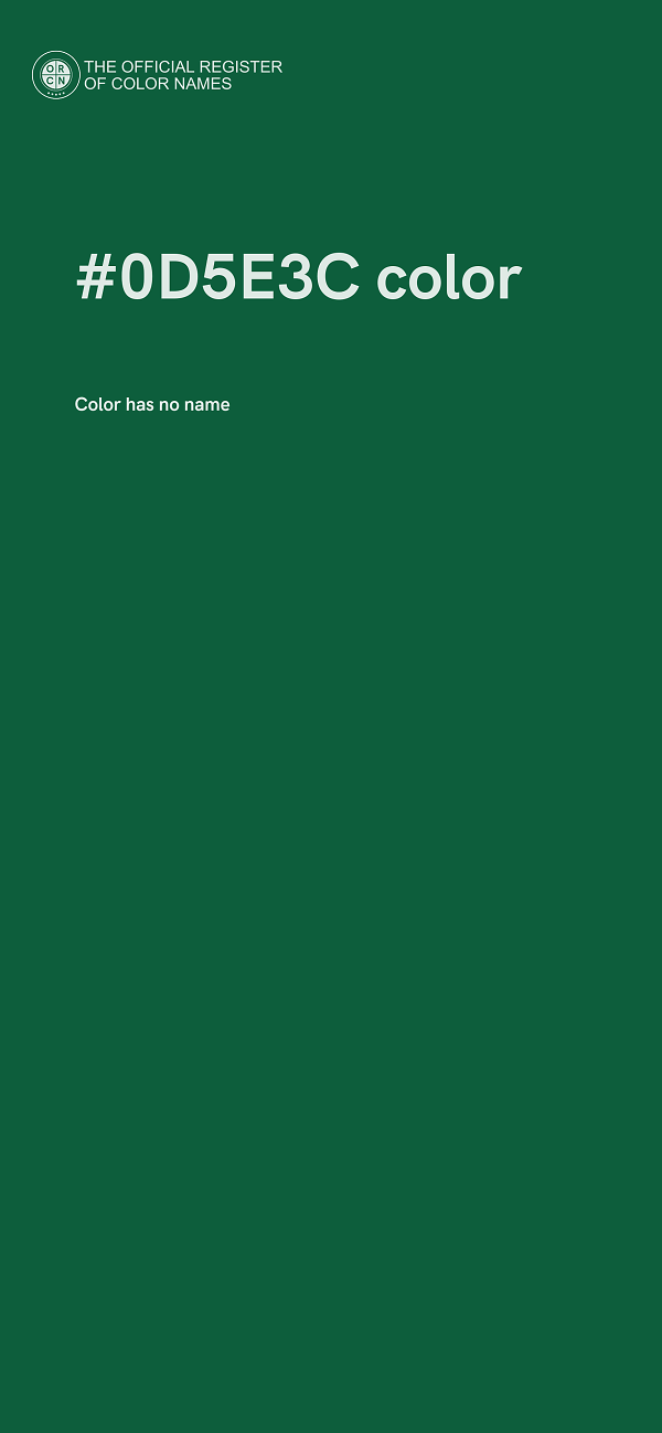 #0D5E3C color image