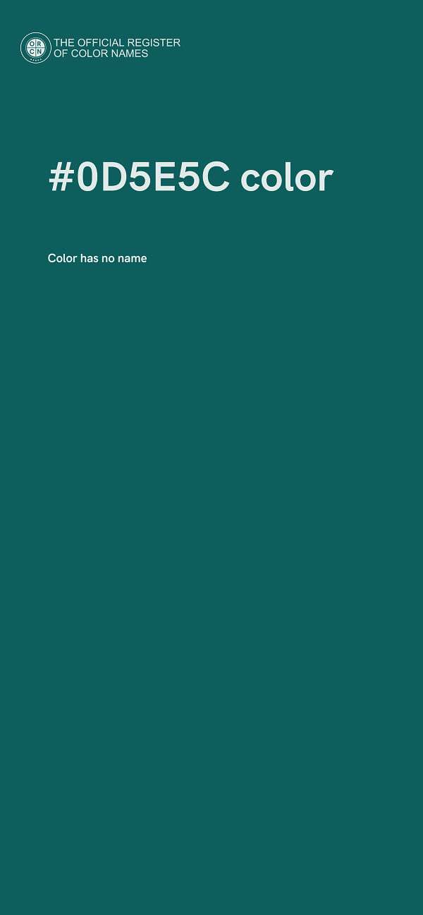 #0D5E5C color image