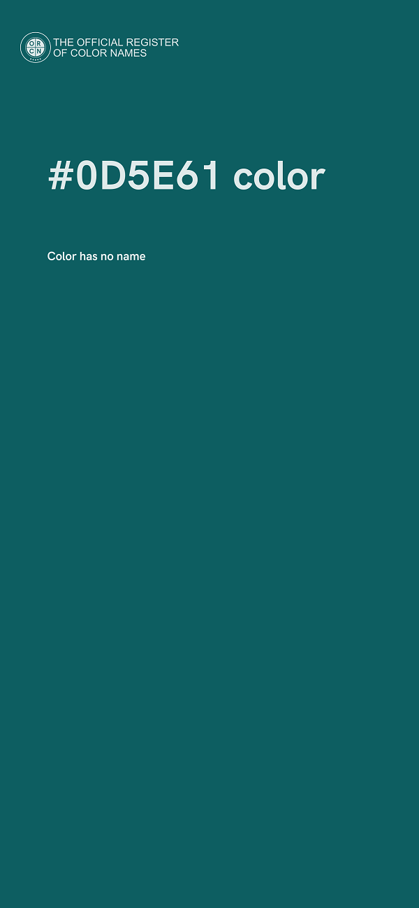 #0D5E61 color image