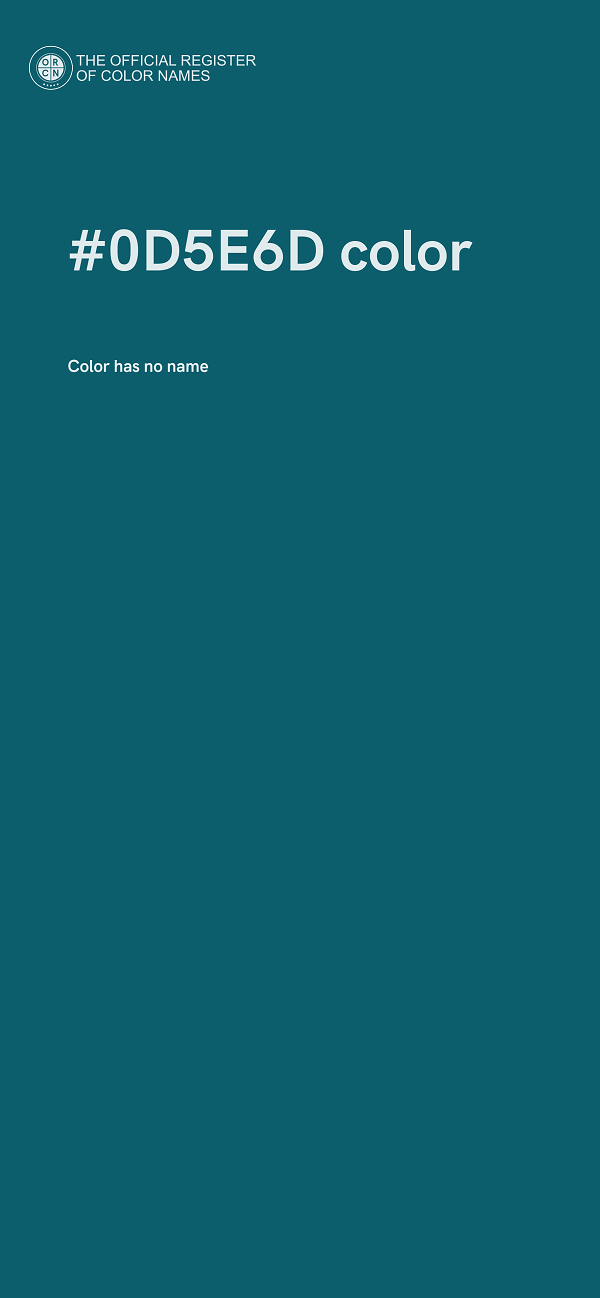 #0D5E6D color image