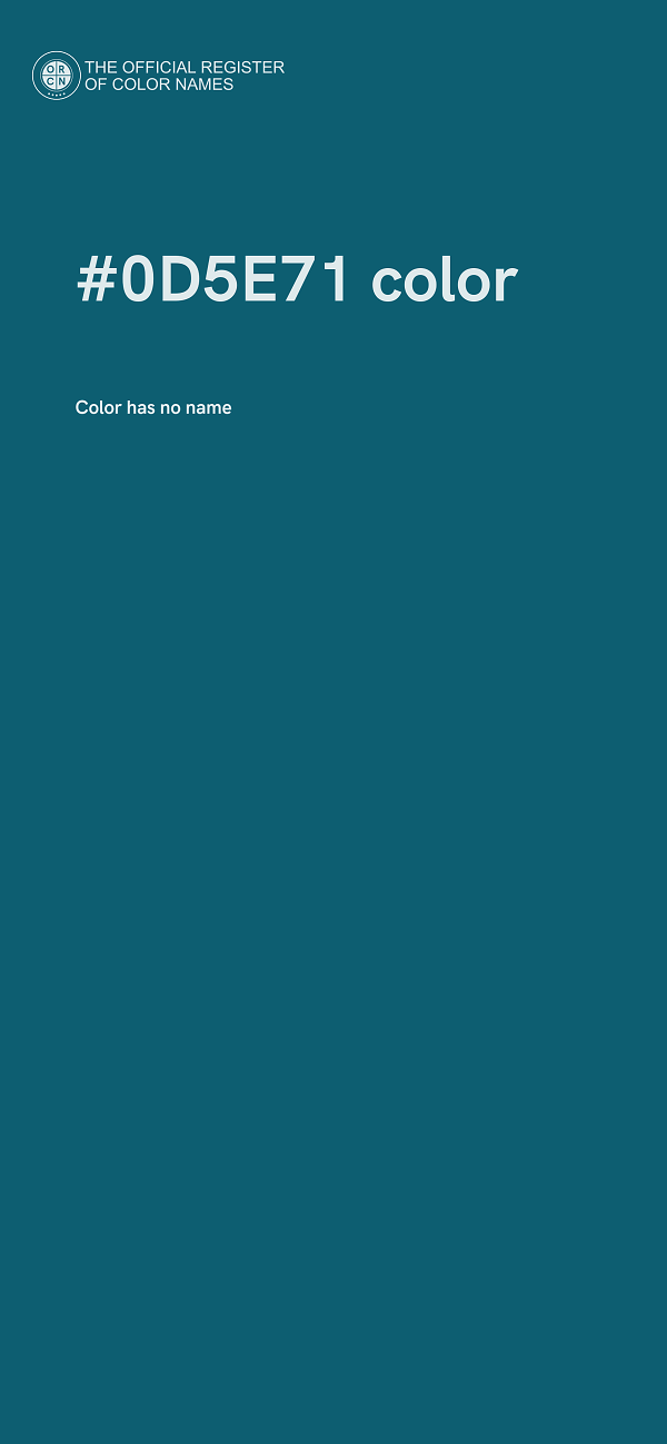 #0D5E71 color image
