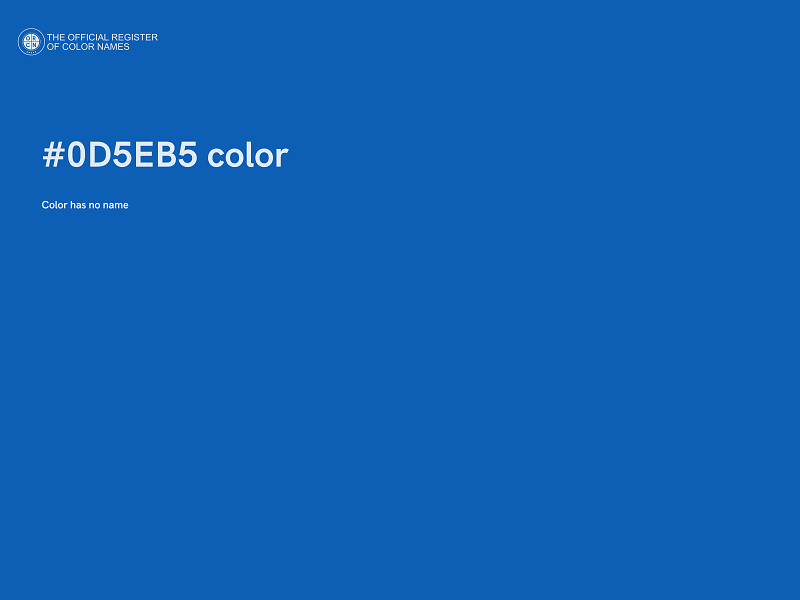 #0D5EB5 color image